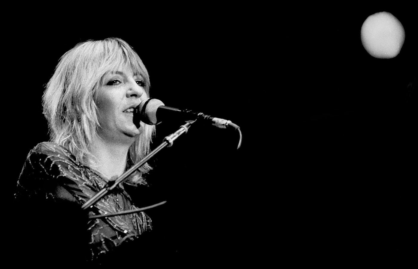 Christine Mcvie Of The Group Fleetwood Mac Performs Onstage At The Los Angeles Forum, Inglewood, 1979.