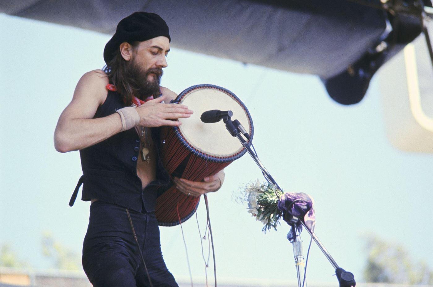 Mick Fleetwood Of Fleetwood Mac Performs Live At The Oakland Coliseum 1975 In Oakland, California.