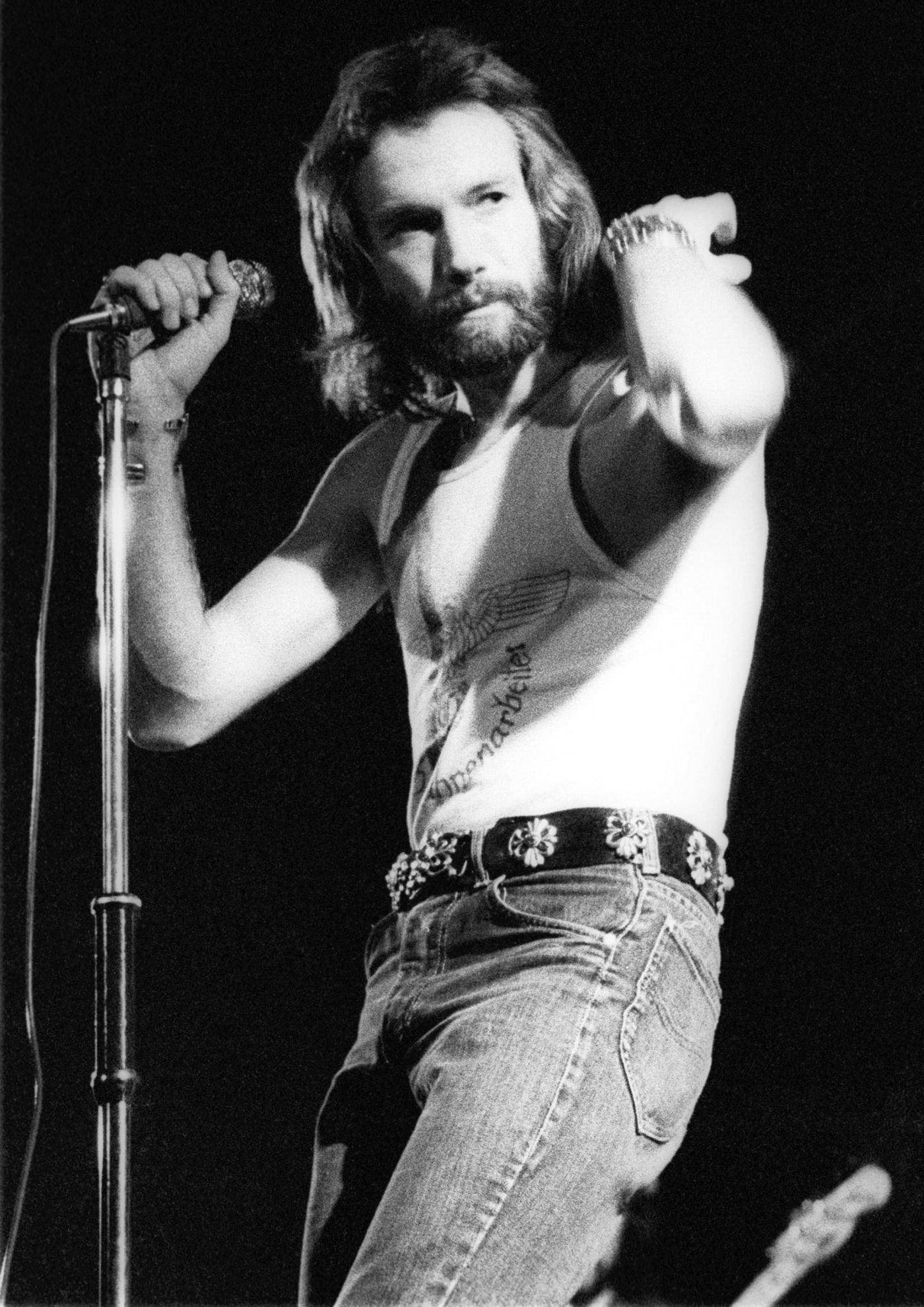 Dave Walker From Fleetwood Mac Performs Live On Stage At Newcastle City Hall In May 1973