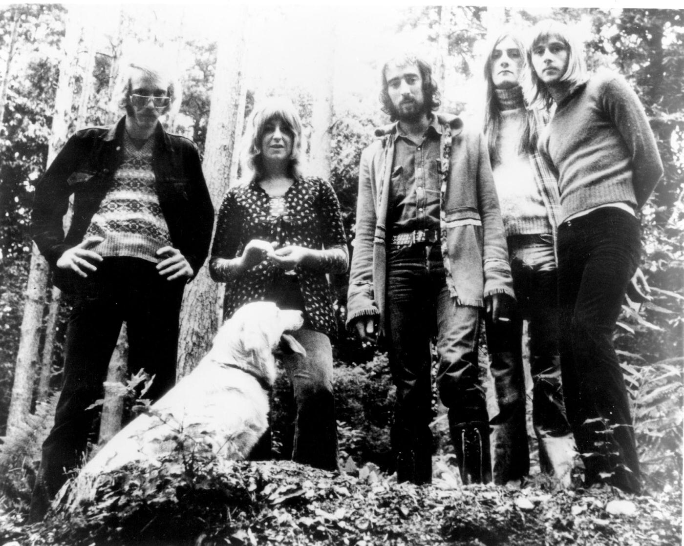 Bob Welch, Christine Mcvie, John Mcvie, Mick Fleetwood, And Danny Kirwan Of Fleetwood Mac, 1971.