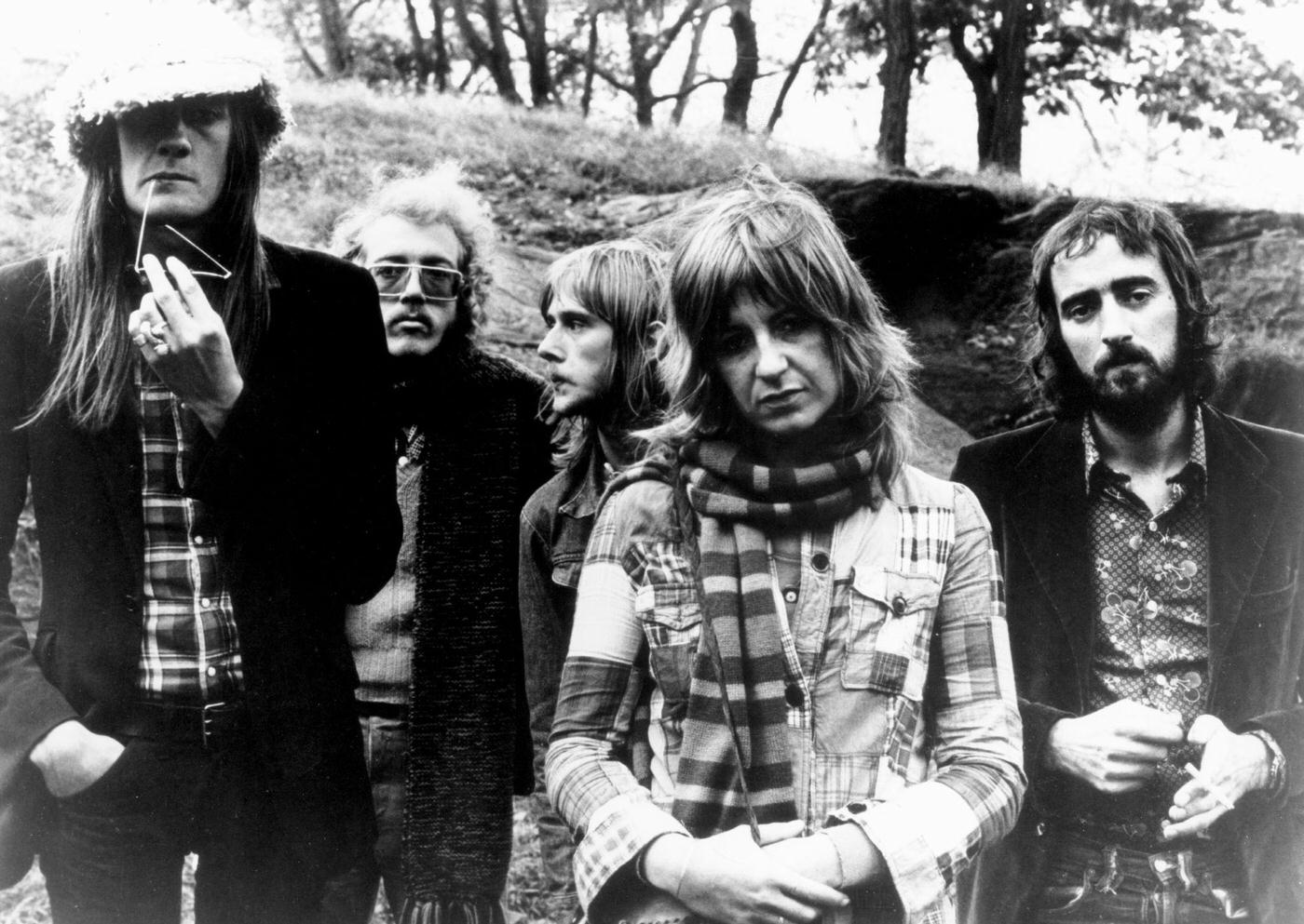 Mick Fleetwood, Bob Welch, Danny Kirwan, Christine Mcvie And John Mcvie Of Fleetwood Mac, 1971.