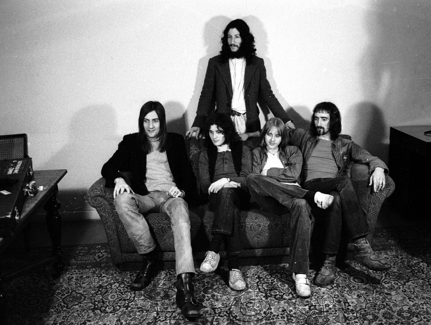 Mick Fleetwood, Jeremy Spencer, Danny Kirwan, John Mcvie And Peter Green Of Fleetwood Mac, 1970