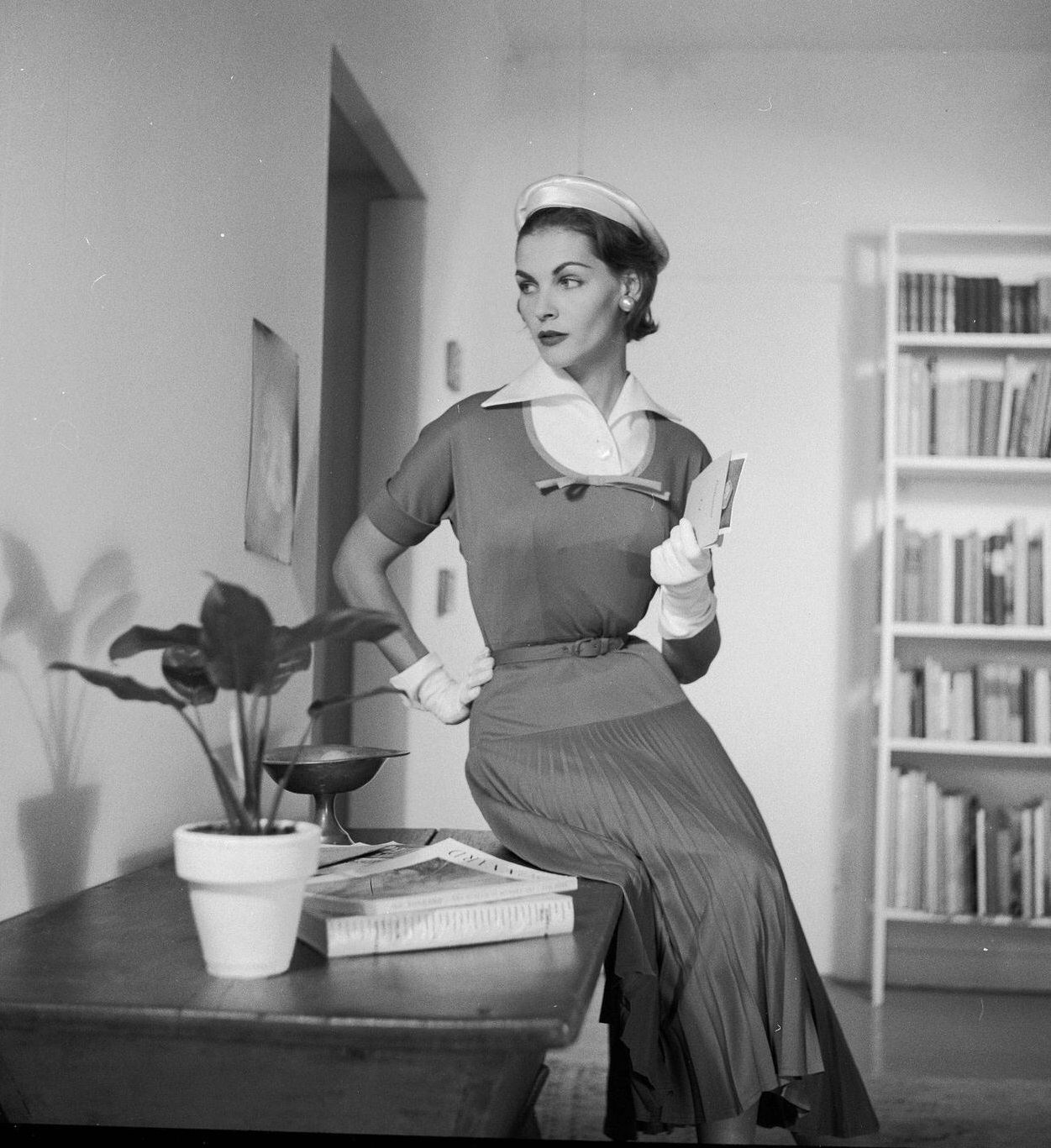 Georgia Hamilton Modeling Summer Dress