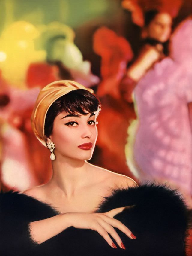 Marie Helene-Arnaud In A Coty Lipstick Ad, 1958