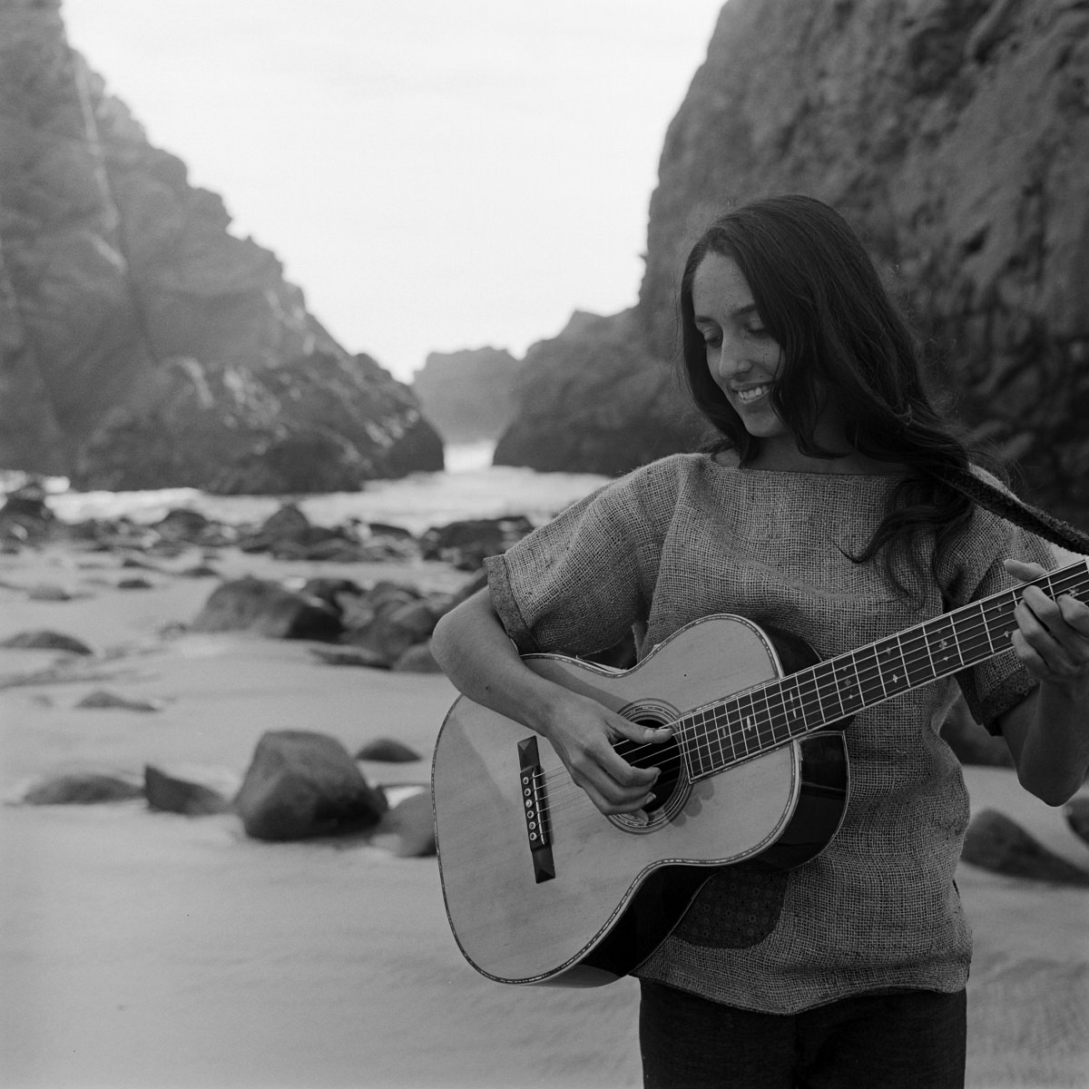 Joan Baez On The Beach: A Rare Glimpse Of The Folk Icon
