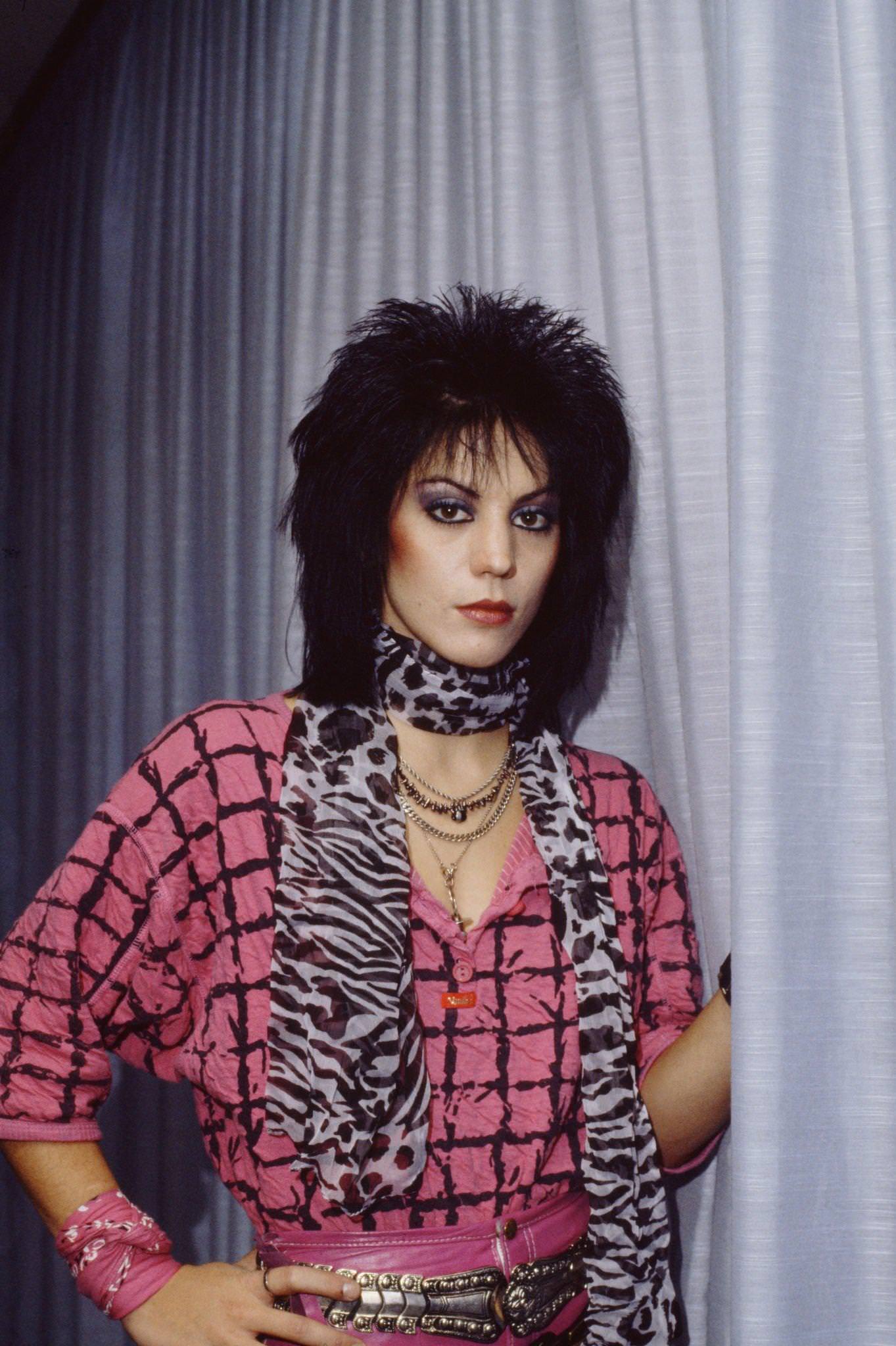Joan Jett With Her Signature Hairstyle