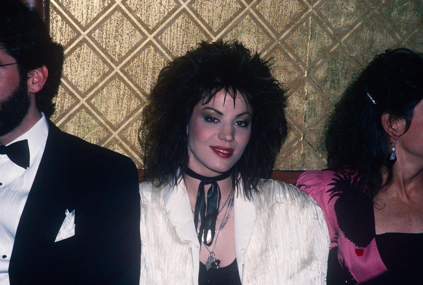 Joan Jett At A Formal Event Wearing A White Jacket, 1970
