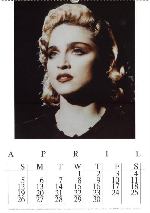 Madonna'S Timeless Beauty Captured In Her Official Calendars 1986-1989