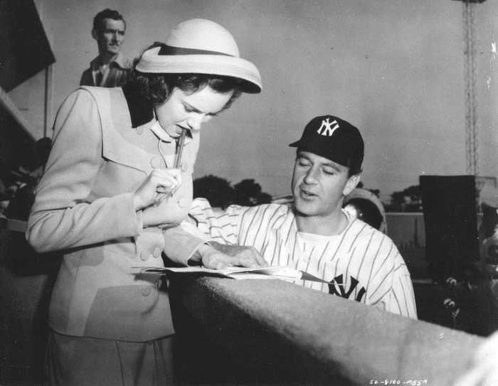 Gary Cooper And Teresa Wright In ‘The Pride Of The Yankees’, 1942