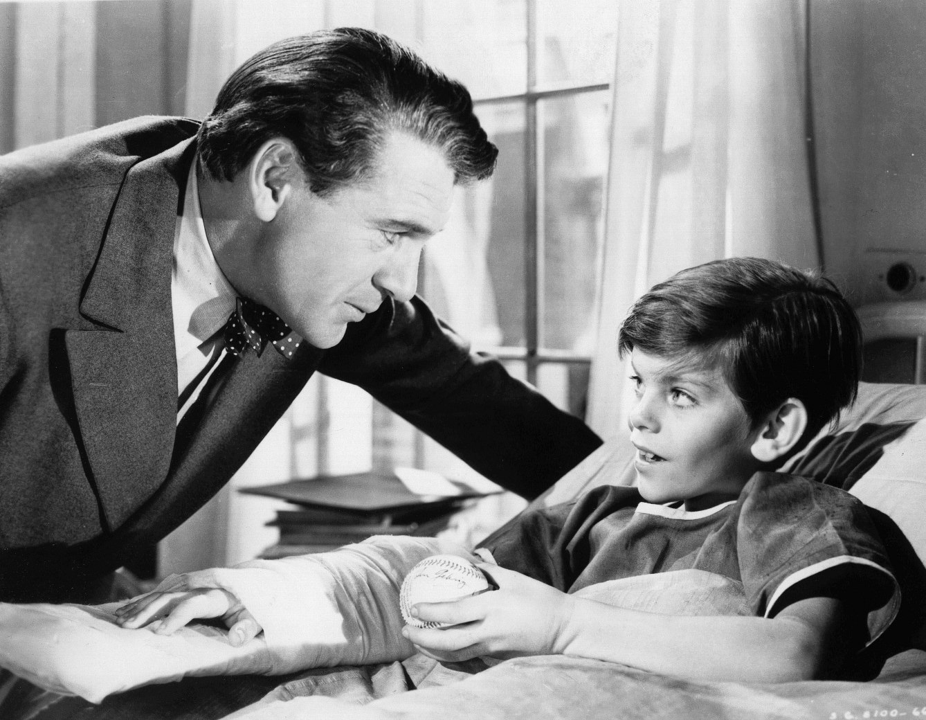 Gary Cooper And Gene Collins In ‘The Pride Of The Yankees’, 1942