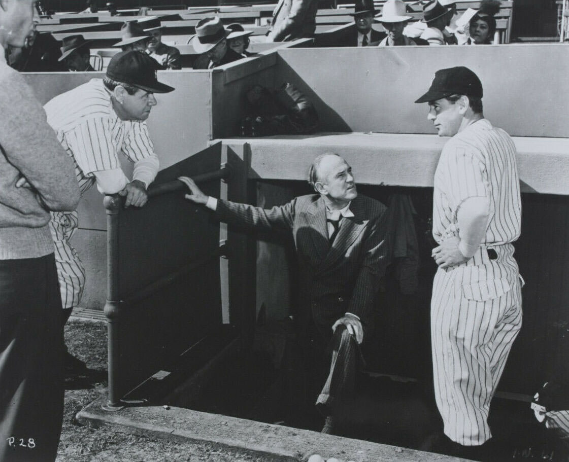 Gary Cooper And Babe Ruth In ‘The Pride Of The Yankees’, 1942