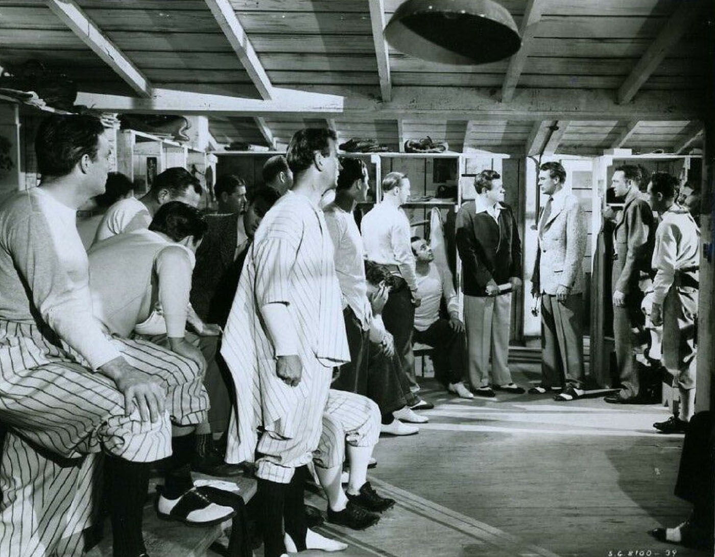 Gary Cooper And Babe Ruth In The Pride Of The Yankees (1942