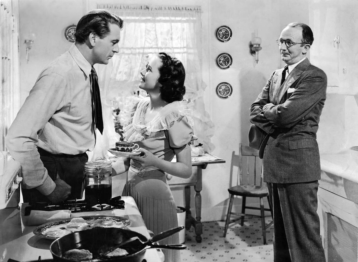 Gary Cooper, Walter Brennan, And Teresa Wright In ‘The Pride Of The Yankees’, 1942