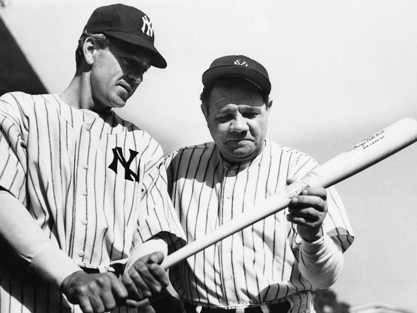 Gary Cooper And Babe Ruth In ‘The Pride Of The Yankees’, 1942