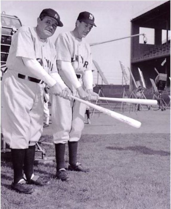 Gary Cooper And Babe Ruth In ‘The Pride Of The Yankees’, 1942