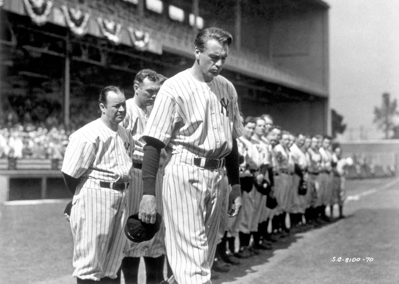 Gary Cooper And Harry Harvey In ‘The Pride Of The Yankees’, 1942