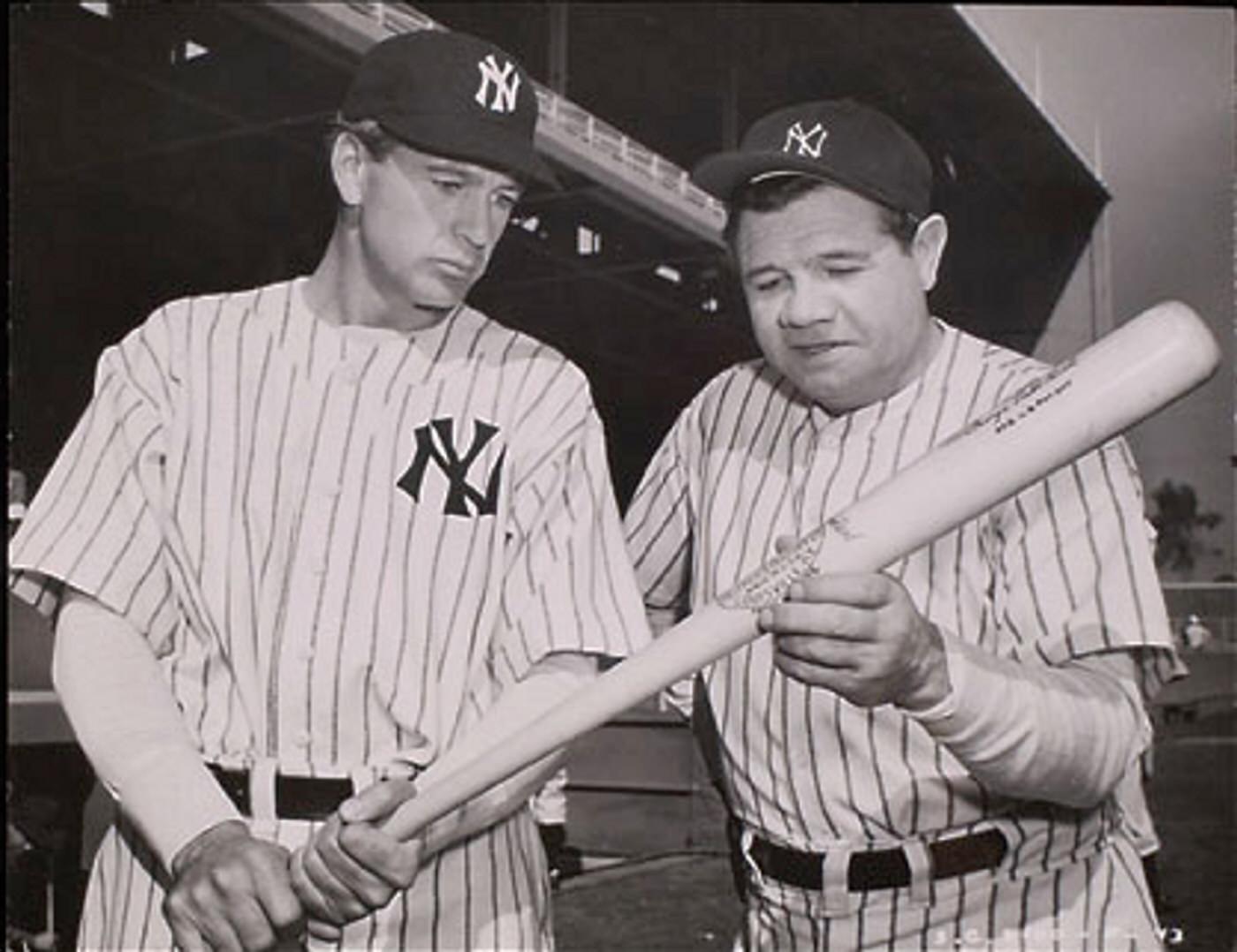Gary Cooper And Babe Ruth In ‘The Pride Of The Yankees’, 1942