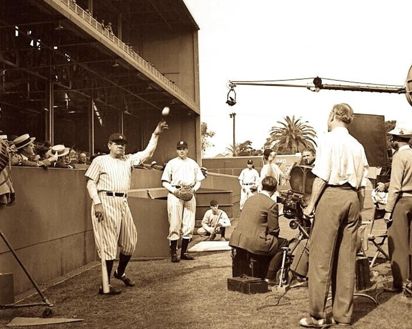 Gary Cooper And Babe Ruth In ‘The Pride Of The Yankees’, 1942