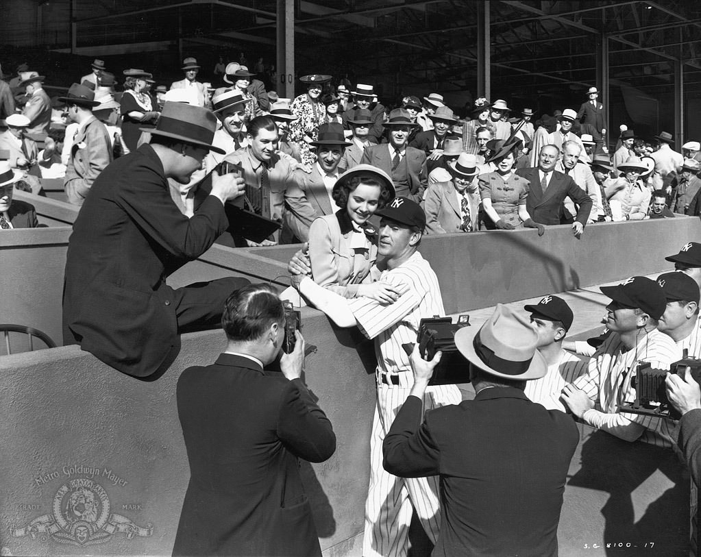 Gary Cooper And Teresa Wright In ‘The Pride Of The Yankees’, 1942