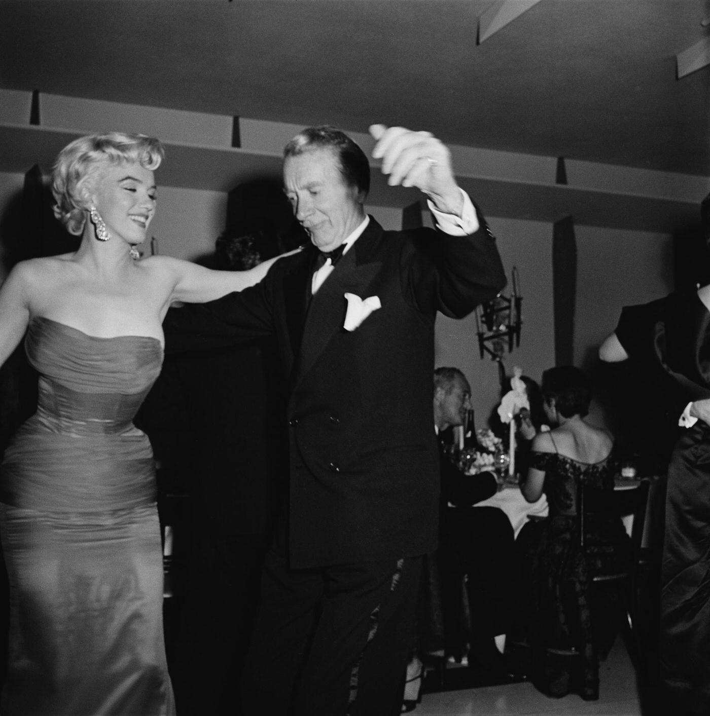 Marilyn Monroe Dances With Actor Clifton Webb At The Wrap Party For The Filming Of &Amp;Quot;The Seven Year Itch&Amp;Quot;