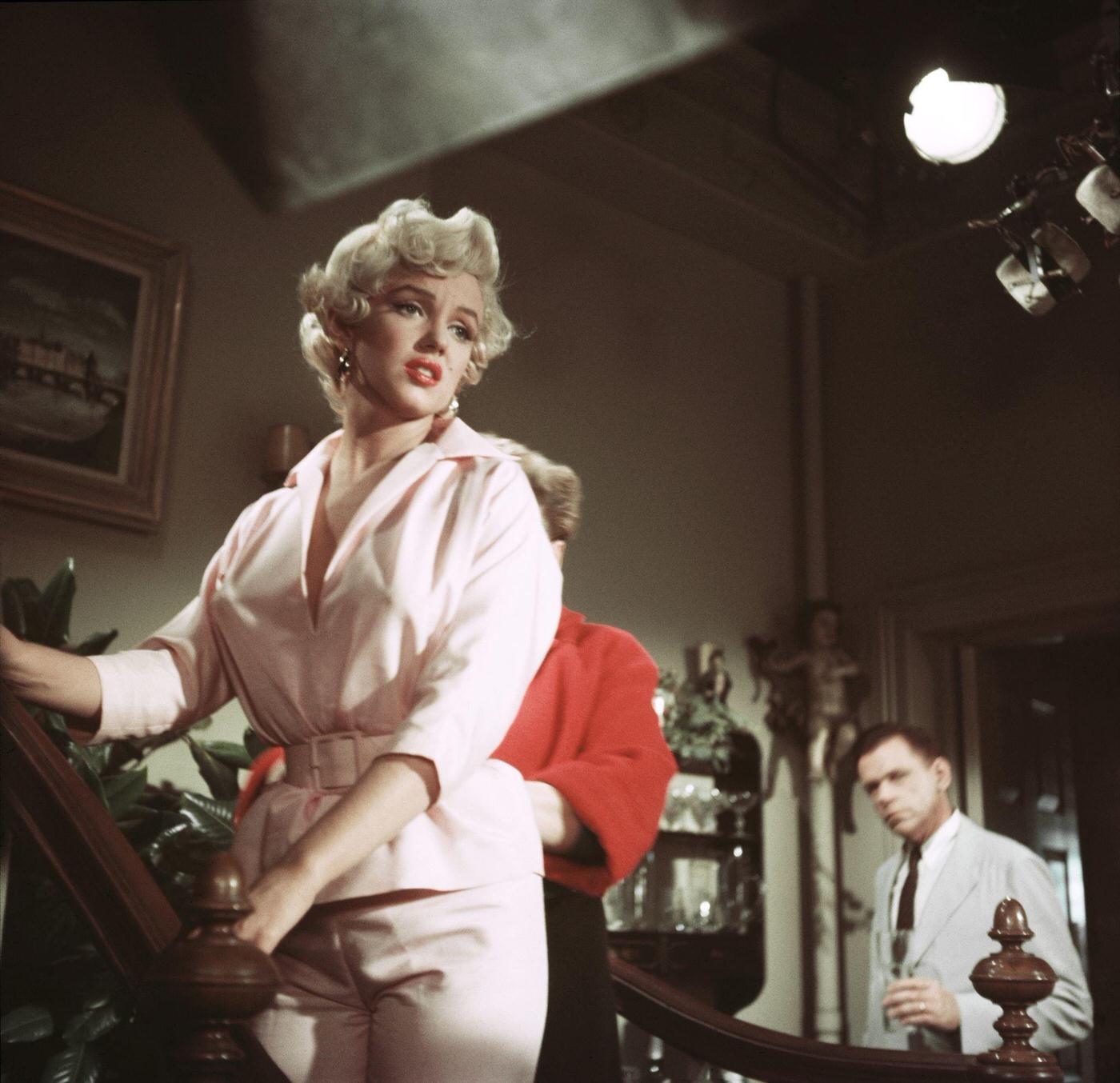 Marilyn Monroe On Set With Tom Ewell In 1954 During The Filming Of &Amp;Quot;The Seven Year Itch&Amp;Quot;