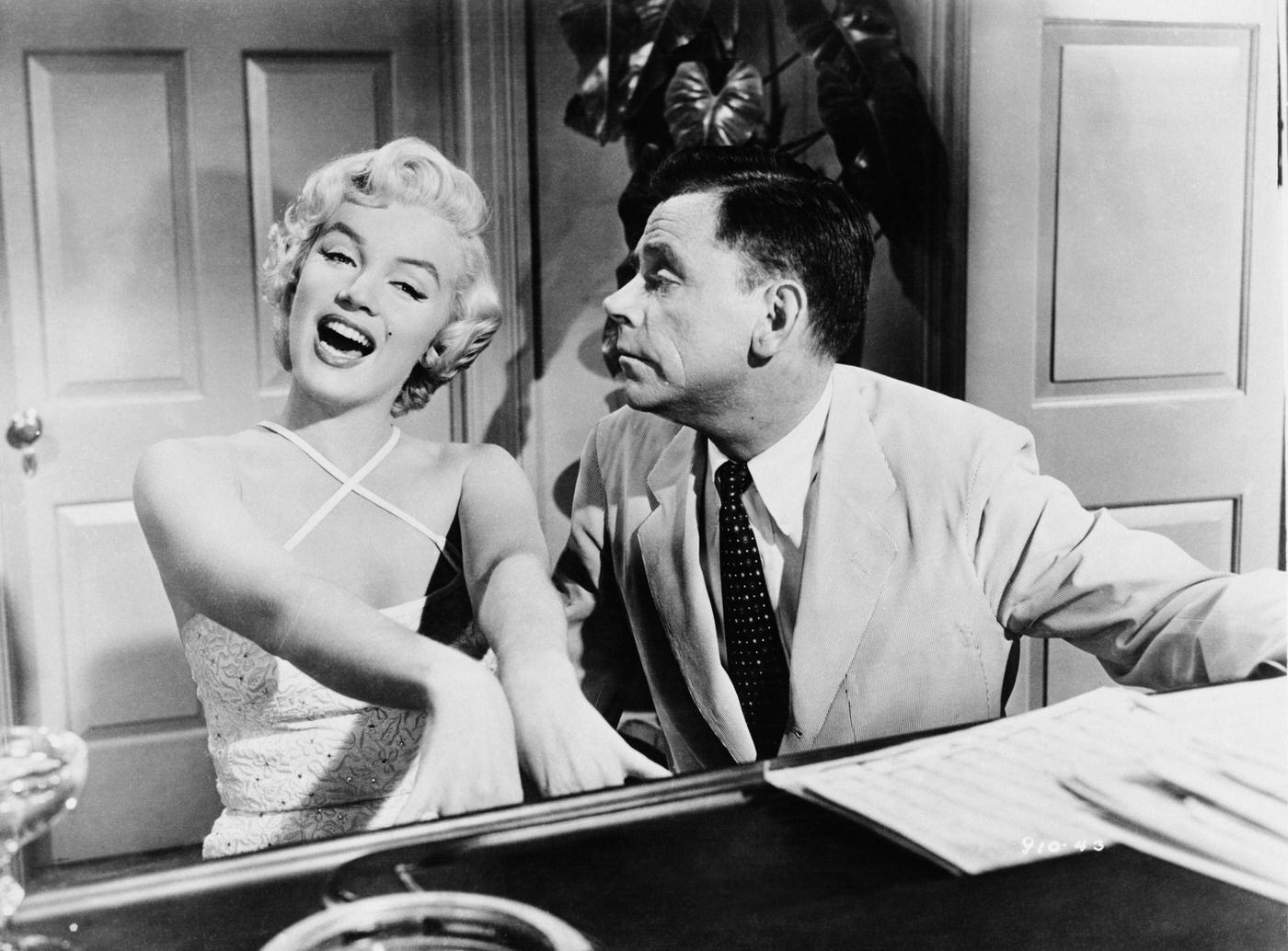 Marilyn Monroe And Tom Ewell In A Scene From 'The Seven Year Itch', 1955