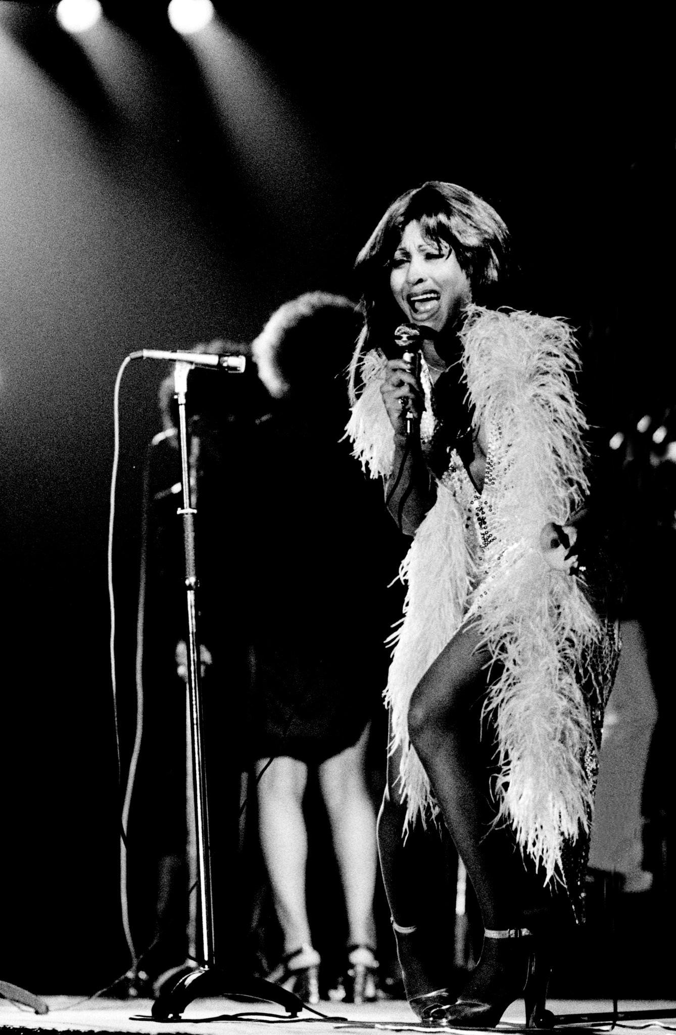 Tina Turner Performs Live On Stage At De Doelen In Rotterdam, Holland In 1971