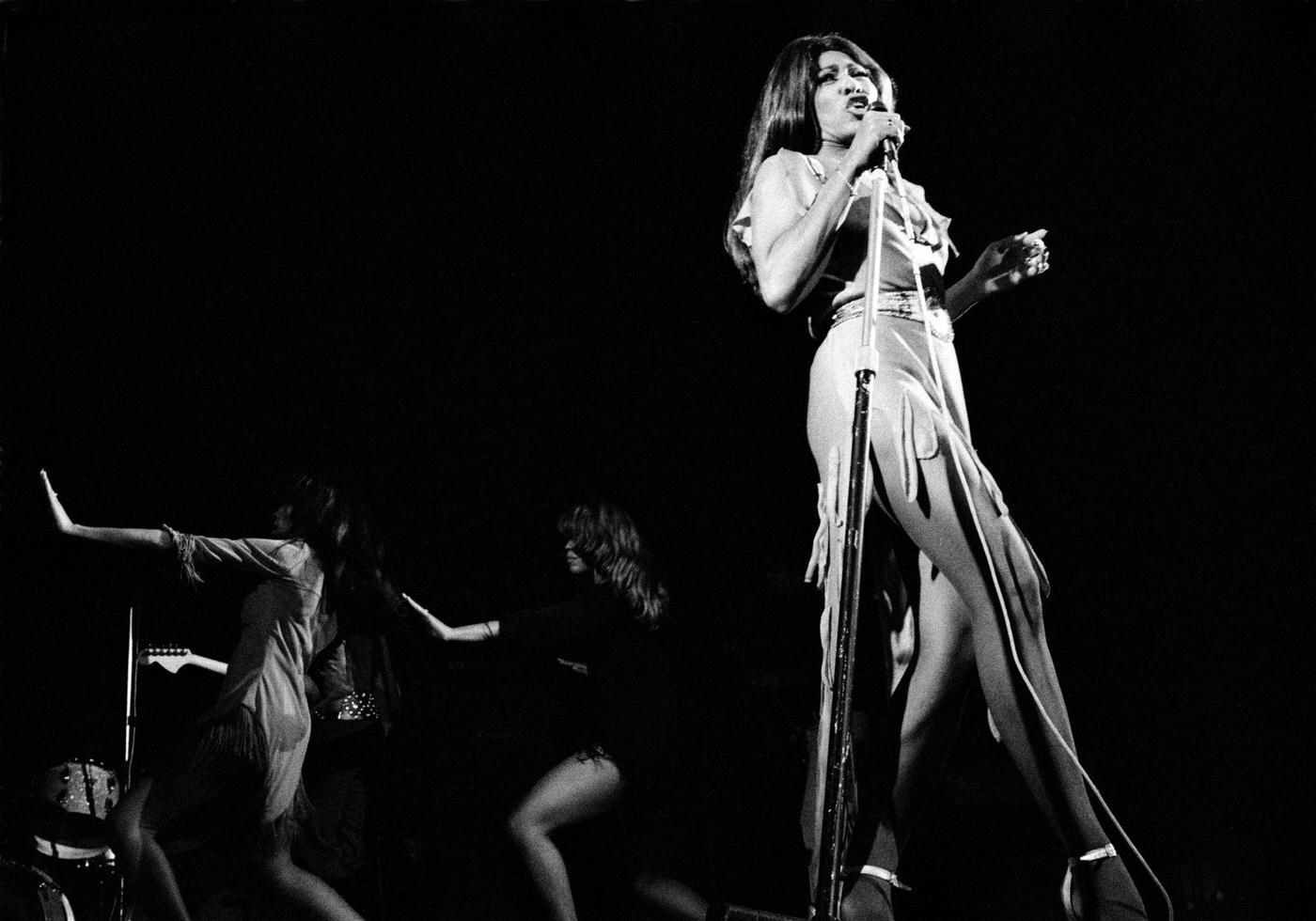 Tina Turner Performing On Stage With Ike &Amp;Amp; Tina Turner In 1972 In Copenhagen, Denmark.