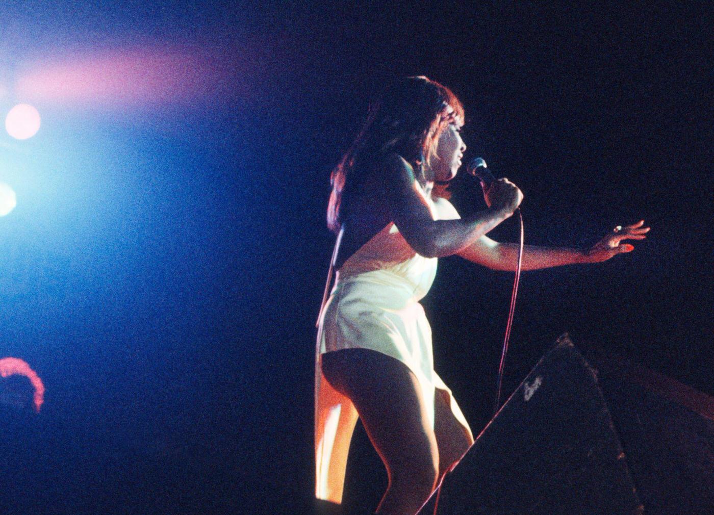 Ike And Tina Turner, Tina Turner, Jazz Bilzen Festival, Bilzen, Belgium, 15 August 1975.