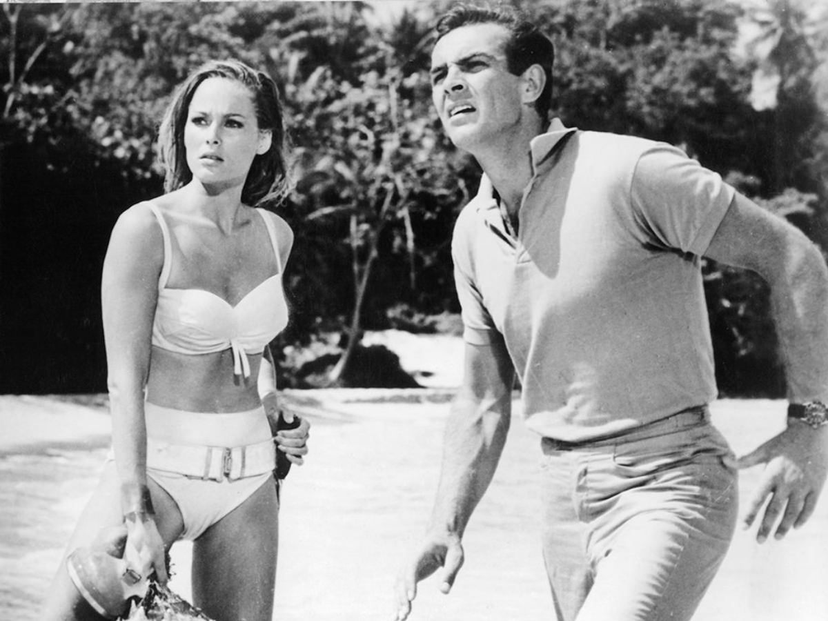 Celebrating The Beauty And Elegance Of Ursula Andress'S Ivory Cotton Bikini In Dr. No