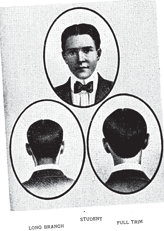 Long Branch Hair Style, Full Trim For Male Students.