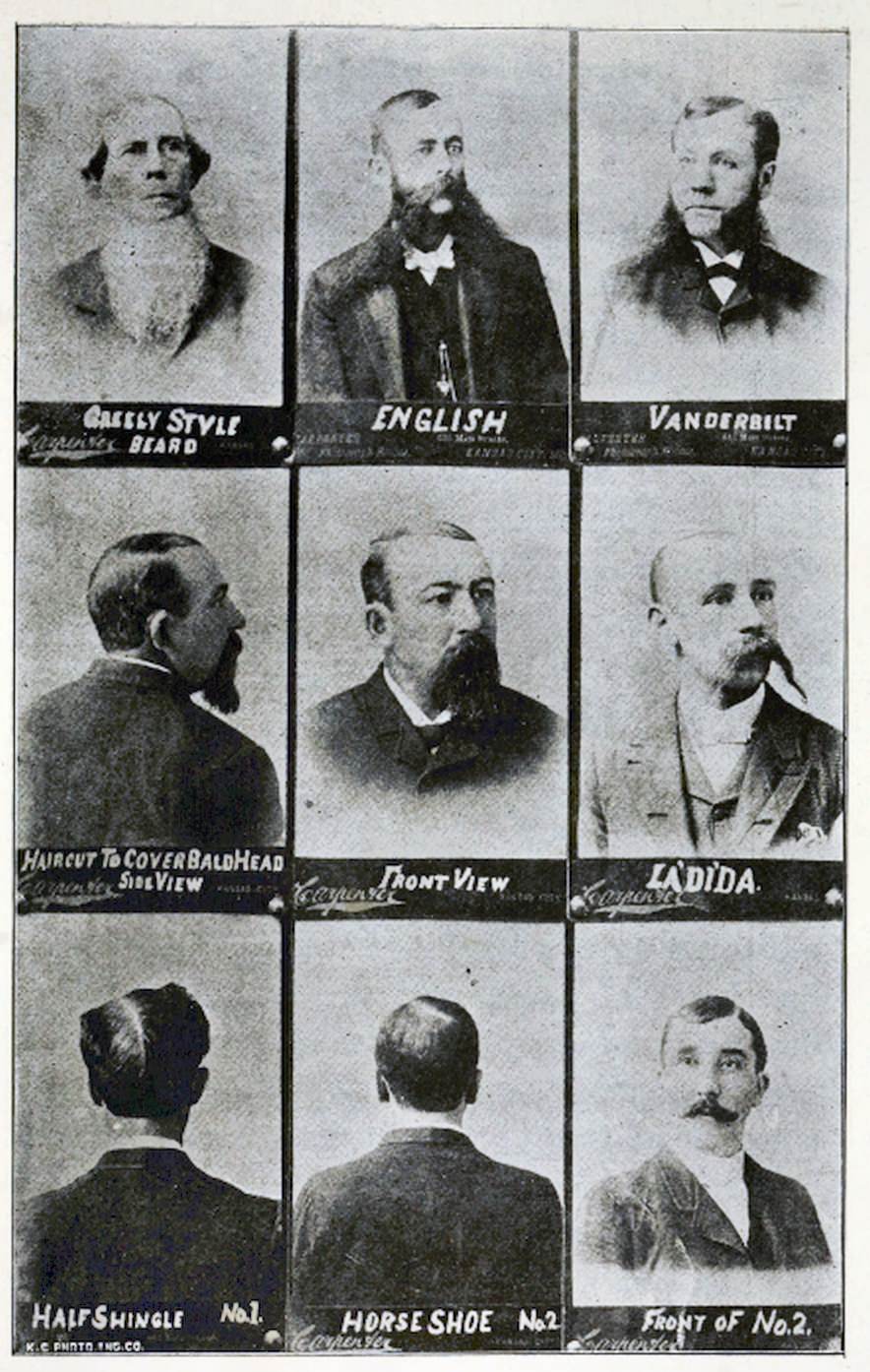 Men’s Hairstyles, From Barber Instructor And Toilet Manual