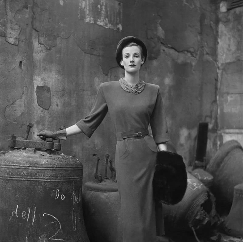 Wenda Parkinson In Fashion By Michelle, London, August 1947