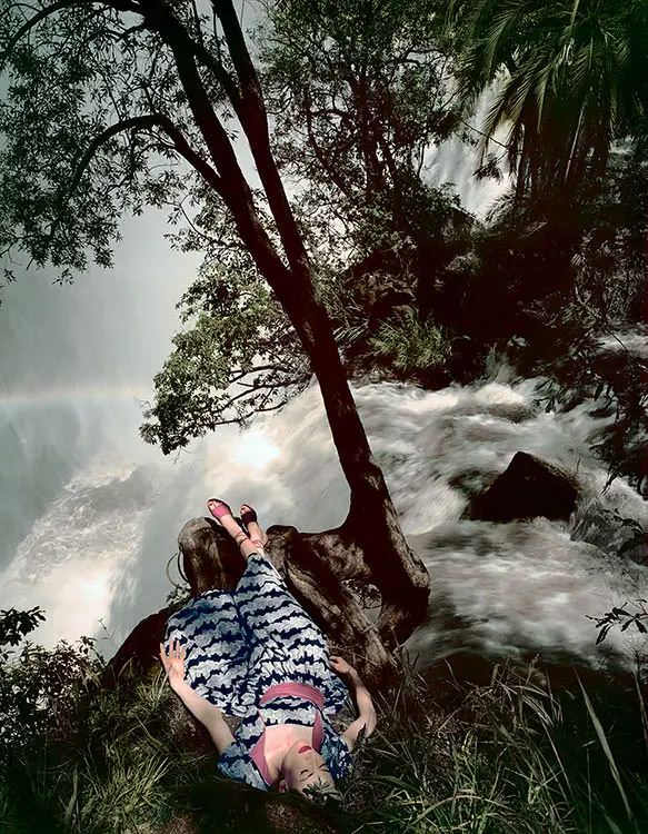 Wenda Parkinso Wearing A Strapless Dress, 1951