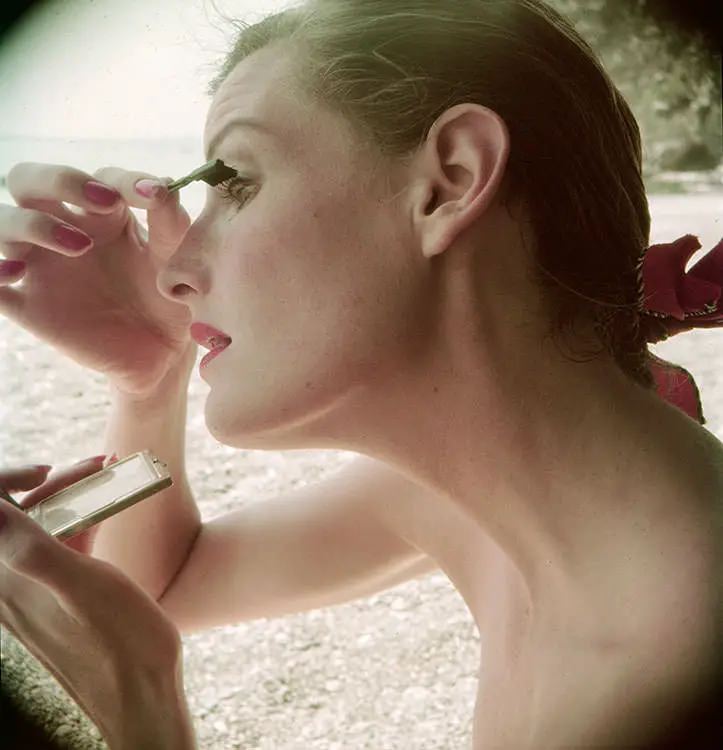 Wenda Parkinson Applying Make-Up, 1950S