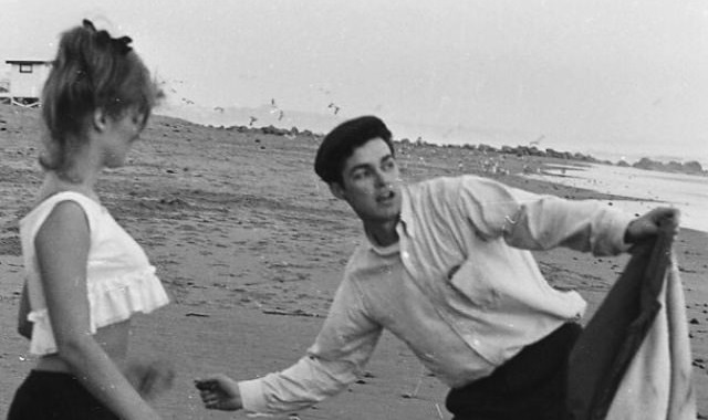 Sharon Tate And Richard Beymer At Beach