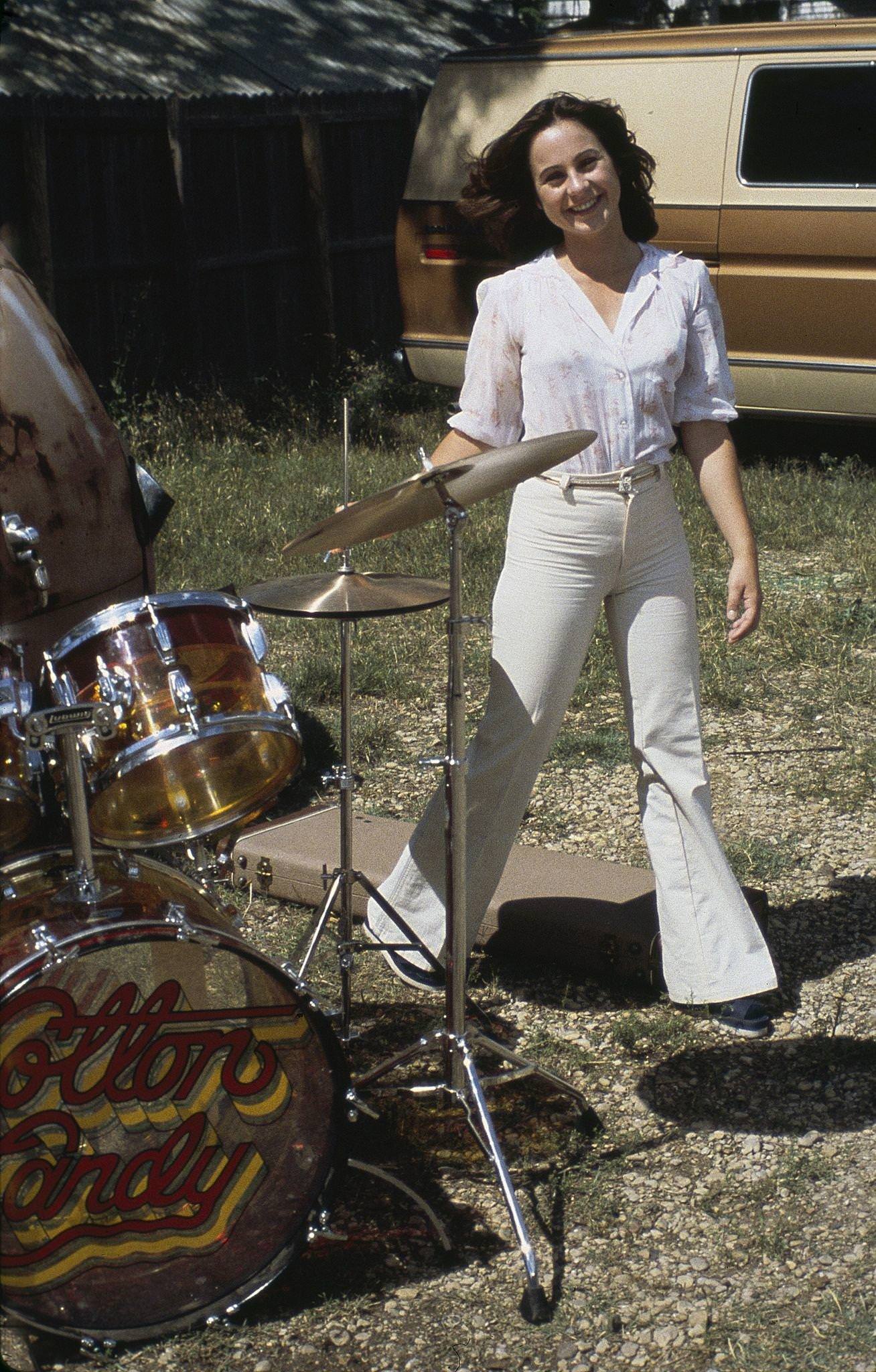 Leslie King As Brenda Matthews In Bell Bottoms On Cotton Candy, 1970S