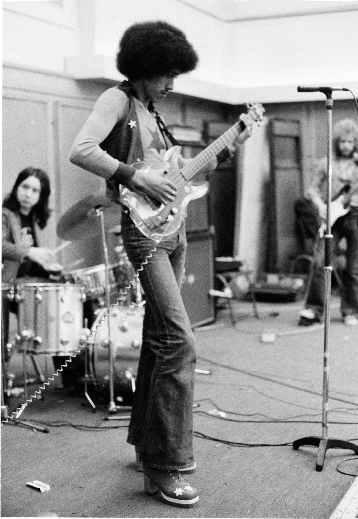 Thin Lizzy Rehearsing In London, Wearing Bell-Bottoms, 1973