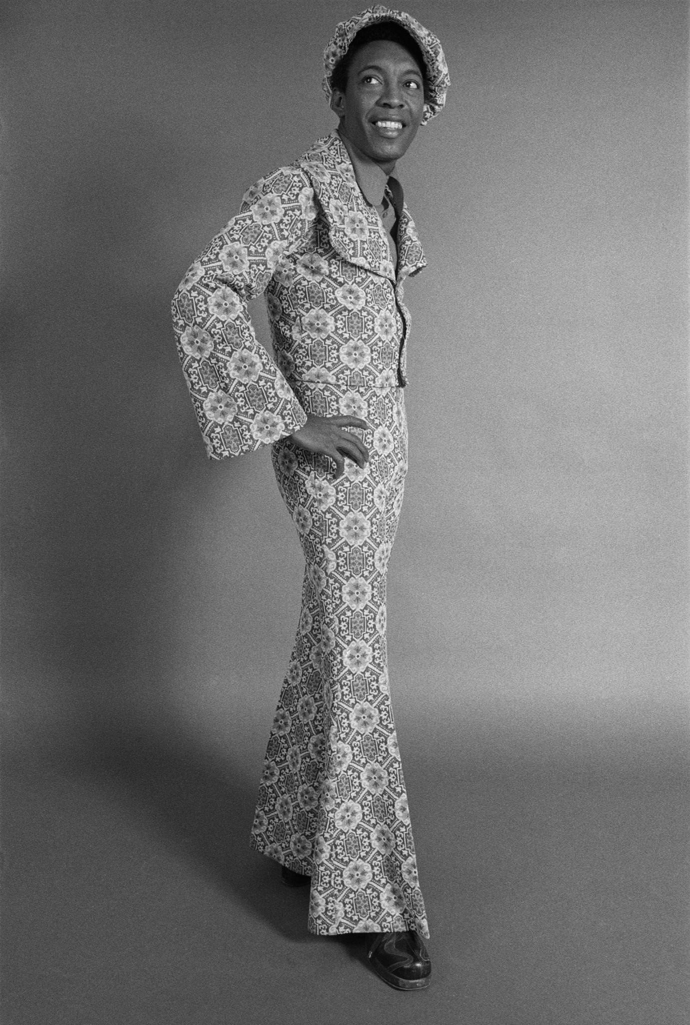 Major Lance, American R&Amp;Amp;B Singer, Wearing Bell-Bottoms, 1973