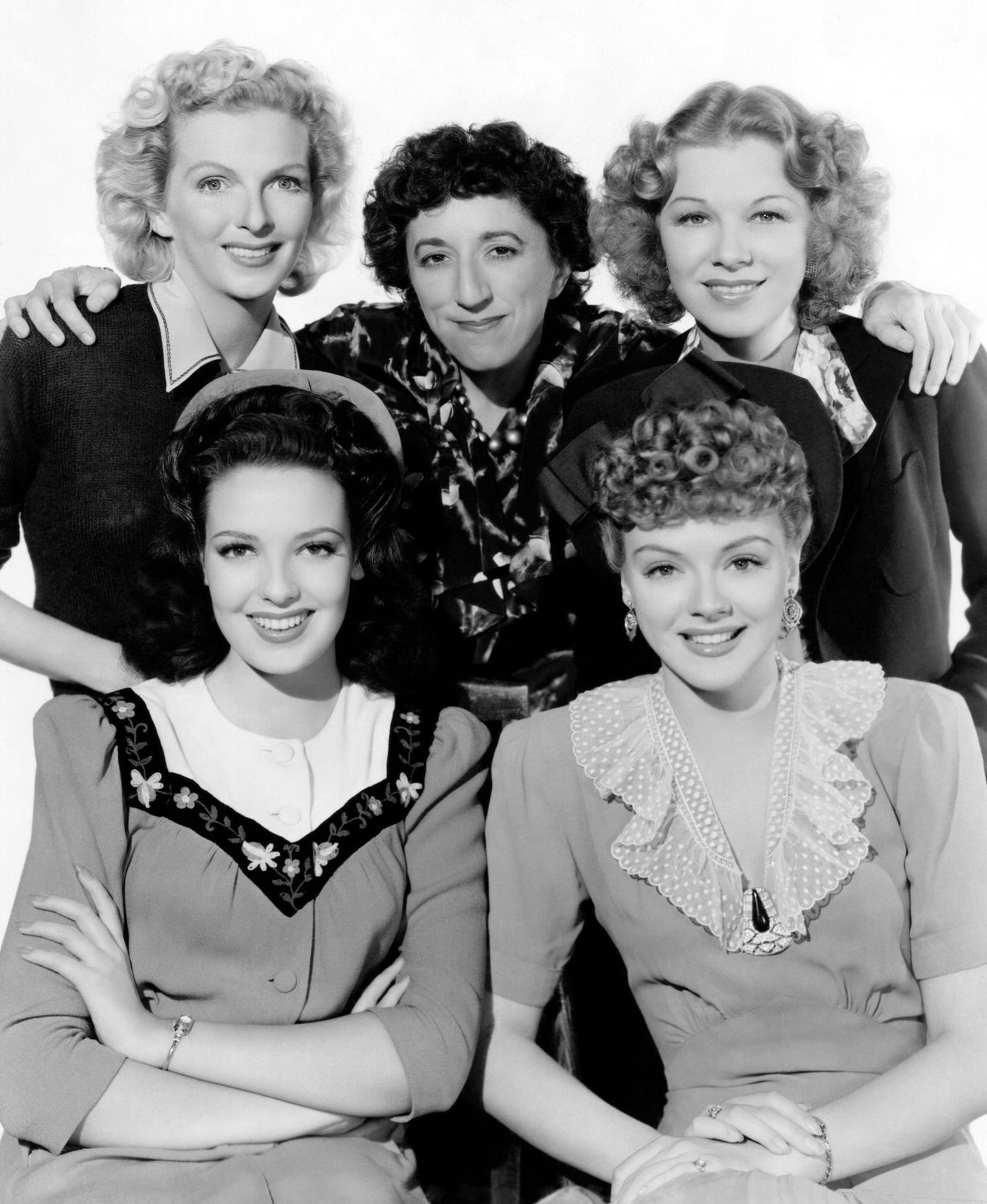 Doris Dudley, Margaret Hamilton, Glenda Farrell, Linda Darnell, And Leslie Brooks In &Amp;Quot;City Without Men&Amp;Quot;, 1943