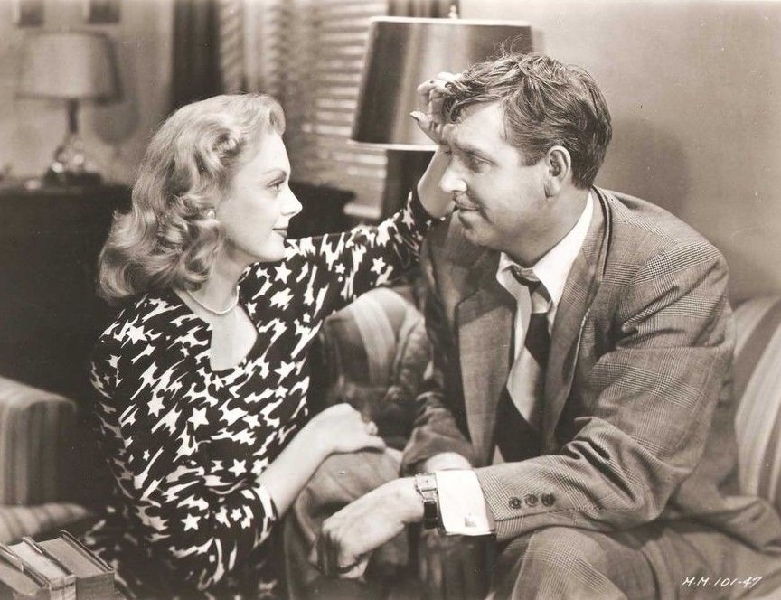 Leslie Brooks And Robert Paige In &Amp;Quot;Blonde Ice&Amp;Quot;, 1948