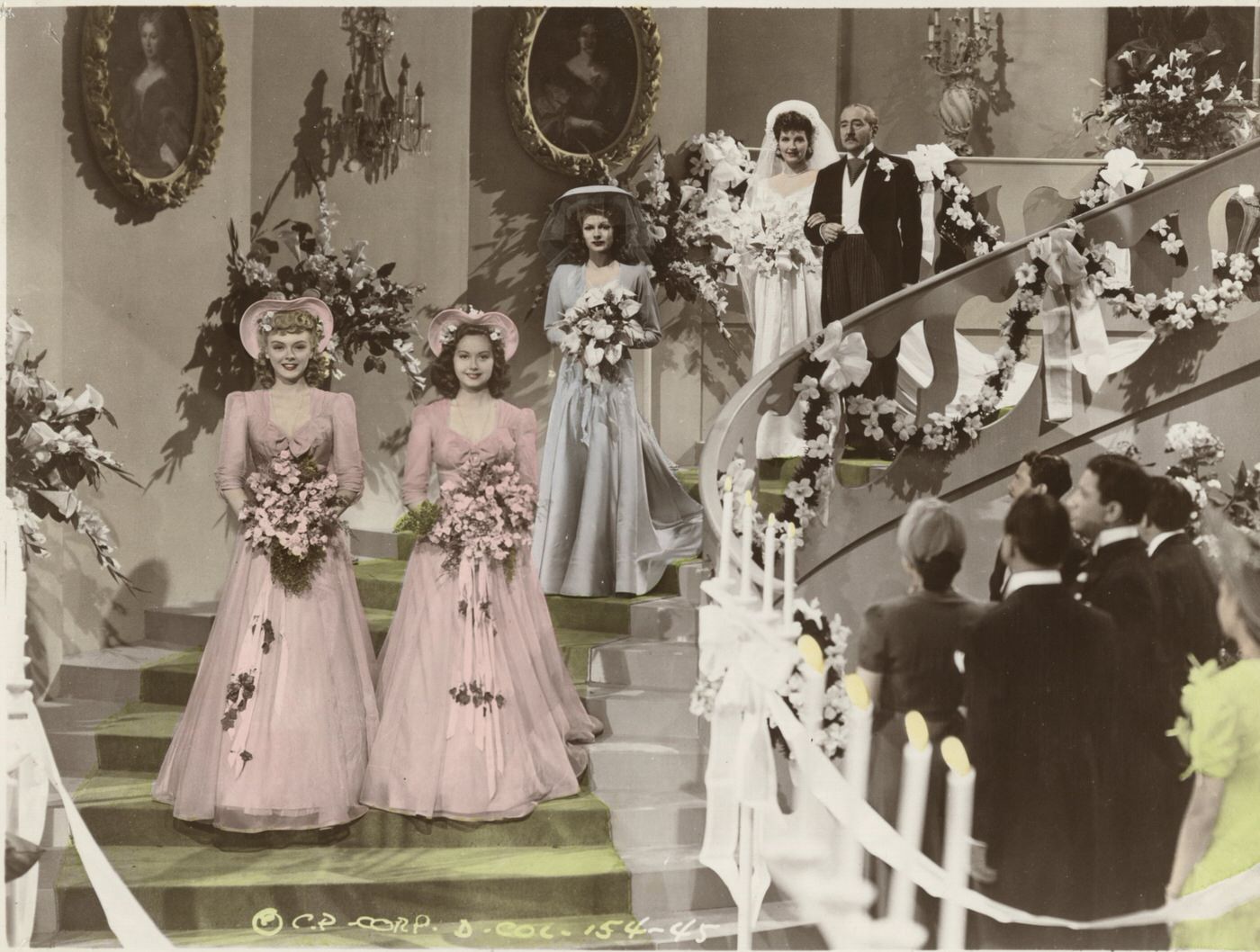 Rita Hayworth, Leslie Brooks, Catherine Craig, Adele Mara, And Adolphe Menjou In &Amp;Quot;You Were Never Lovelier&Amp;Quot;, 1942
