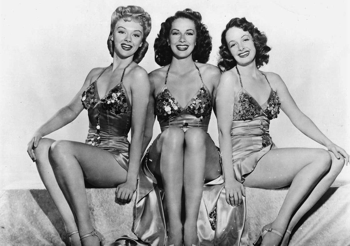 Leslie Brooks, Jinx Falkenburg, And Kay Harris In A Scene From &Amp;Quot;Lucky Legs&Amp;Quot;, 1942