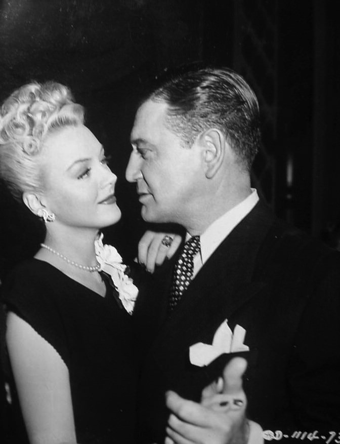 Leslie Brooks And Richard Dix In A Publicity Shot For &Amp;Quot;The Secret Of The Whistler&Amp;Quot;, 1946