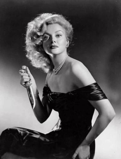 Leslie Brooks In A Scene From &Amp;Quot;Blonde Ice&Amp;Quot; 1948)