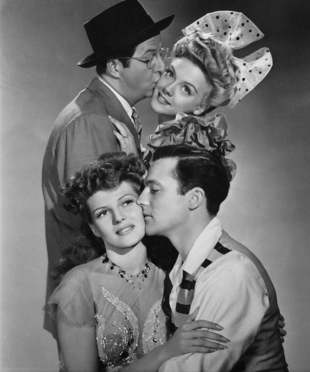 Rita Hayworth, Gene Kelly, Leslie Brooks, And Phil Silvers In &Amp;Quot;Cover Girl&Amp;Quot;, 1944