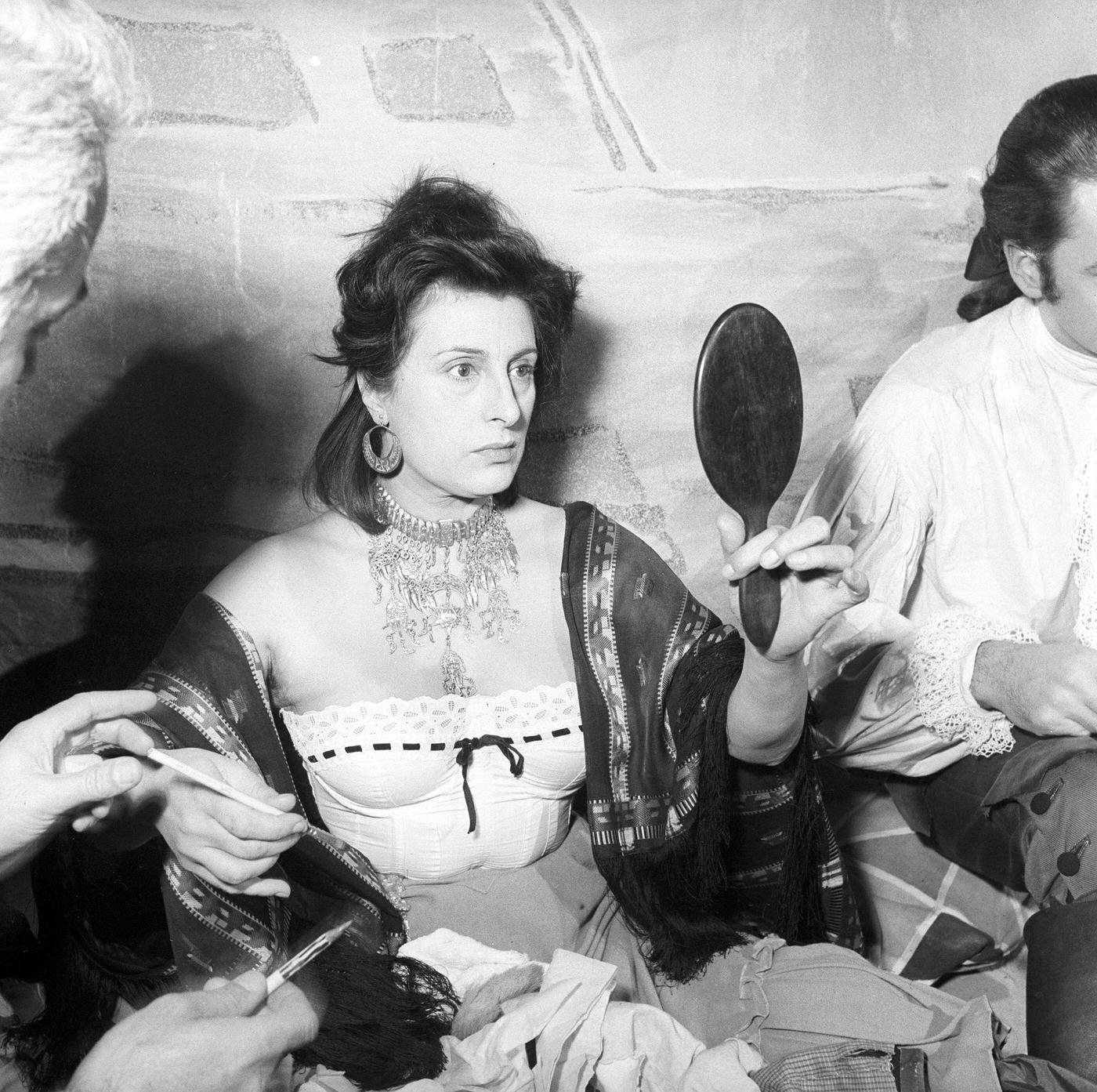 Anna Magnani Looking At A Mirror In The Golden Coach, 1952