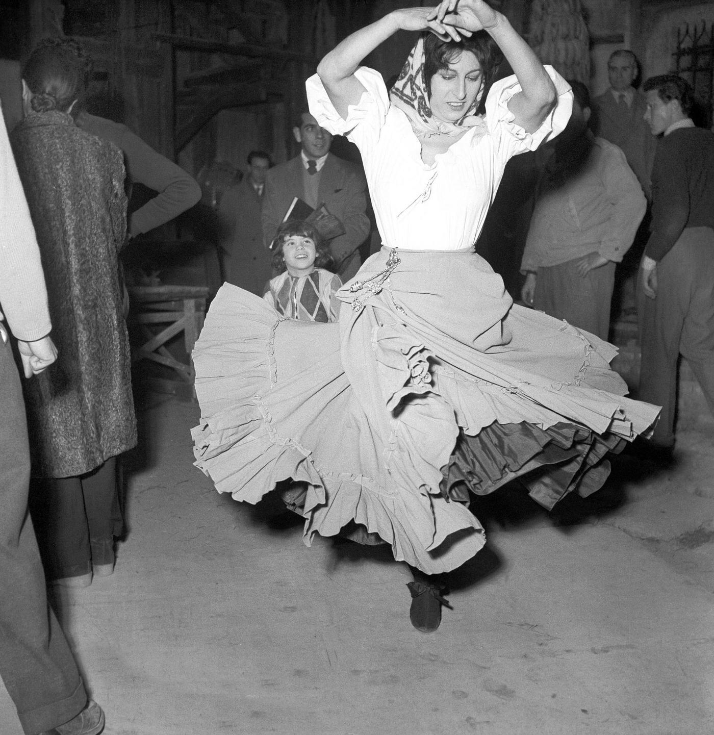 Anna Magnani Dancing Flamenco In The Golden Coach, 1952