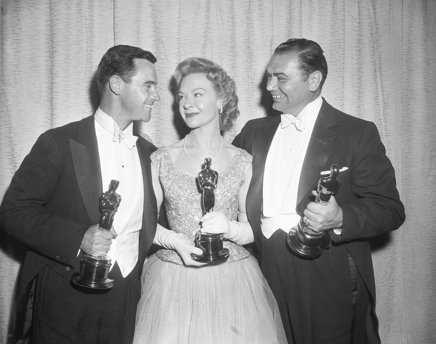 Anna Magnani Was Voted Best Actress Of The Year At The 28Th Annual Academy Awards For Her Role In &Amp;Quot;The Rose Tattoo&Amp;Quot;. Pictured Alongside Other Winners, She Was Unable To Attend The Ceremony Due To Her Son'S Illness, 1956