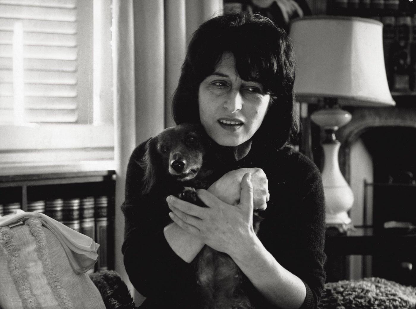 Portrait Of Anna Magnani With Her Dog In Her Arms, 1963